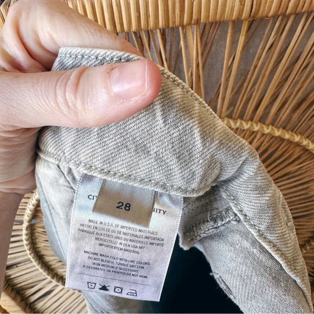 Citizens of Humanity Surplus NWT Gema Pant- White Sage SZ 28 Barrel Jeans - Picture 13 of 13